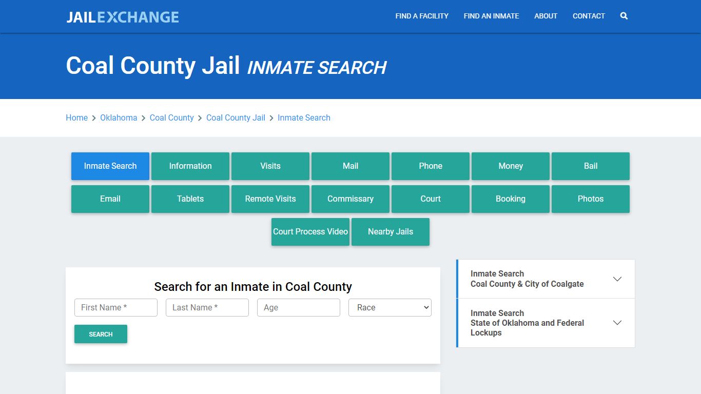 Coal County Jail, OK Inmate Search: Roster & Mugshots